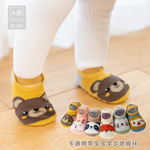 Infant toddler socks spring and summer boys and girls floor socks baby non-slip socks toddler shoes short boat cartoon cute