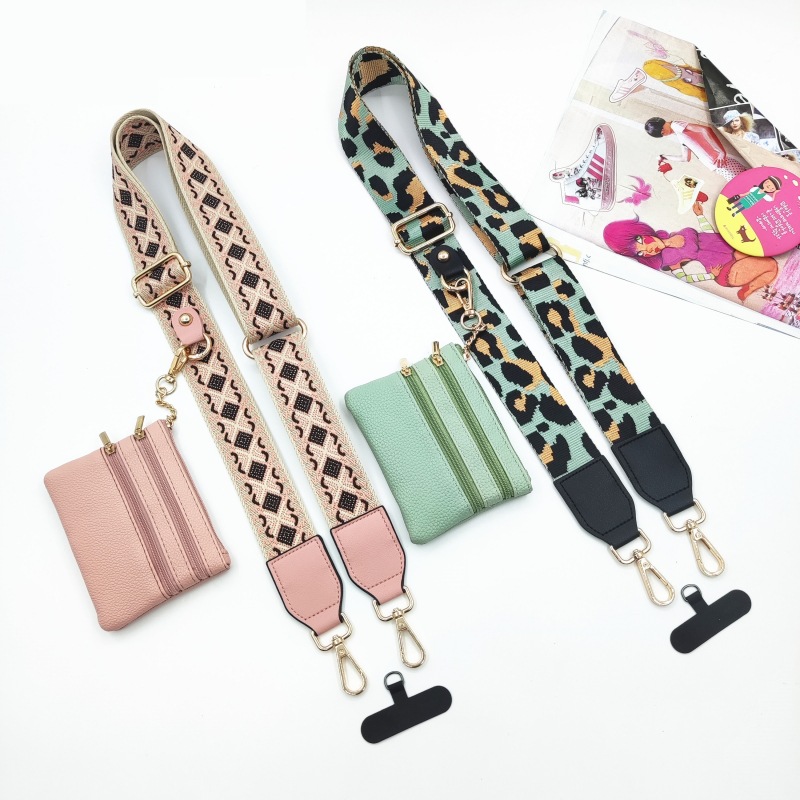101g Weight Bag Strap Bag Accessories Type 1 Piece, 1 Set Quantity Casual, Daily Occasion Polyester Material Geometric, Leopard Pattern Simple Style, Classic Style Style 1 Piece 1 Set Polyester Geometric Leopard Bag Strap 无