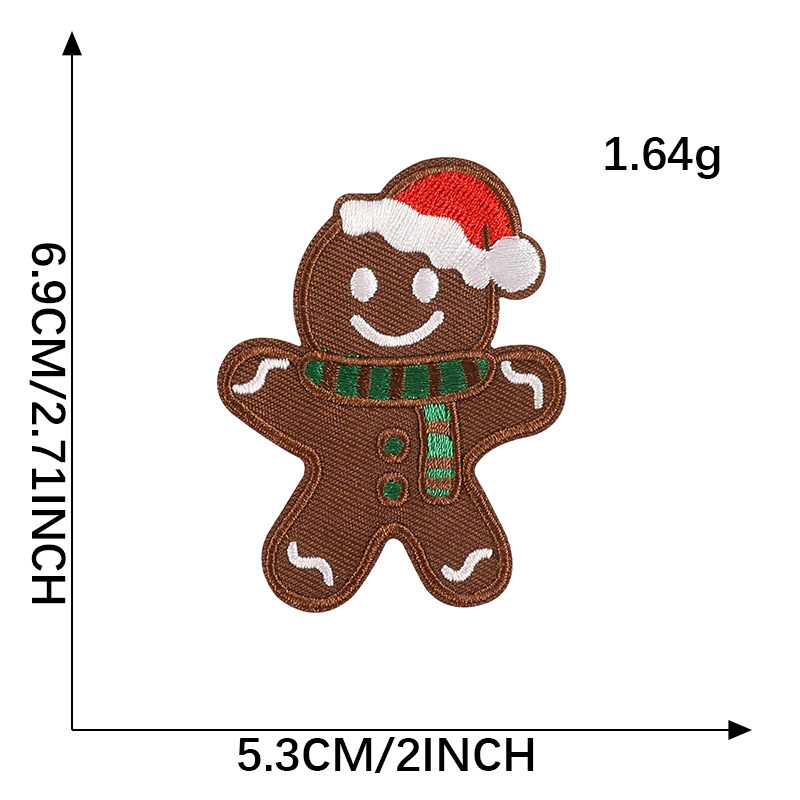つのクールなオリジナルの刺繍の服の付属品の刺繍はクリスマスシリーズの漫画のパッチのバッジの布を貼って雪だるまの布を貼って貼ります。|undefined