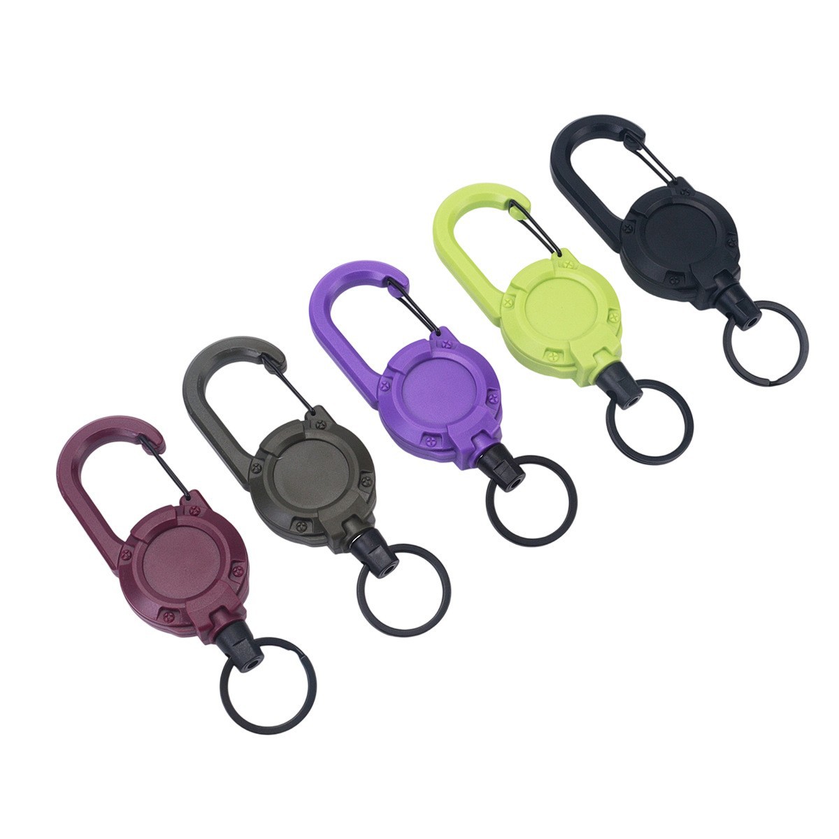 Backpack Wire Rope Lure Telescopic Buckle Outdoor Fishing Accessories Anti-Lost Hand Rope Easy-Pull Buckle Backpack Key Buckle