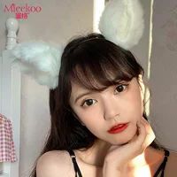 Ми ке цельный ручной работы милый головной убор Косплей чудовищные уши кошачьи уши повязка на голову с лисьими ушами шпилька 7302