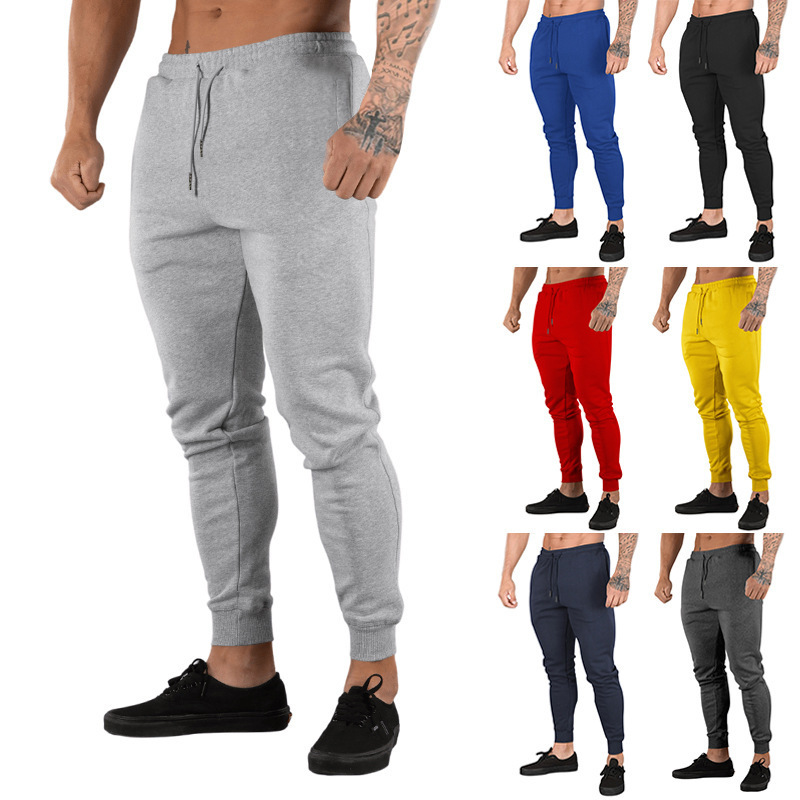 Versatile Men's Slim Fit Casual Pants With Tether Detail_voghion.com