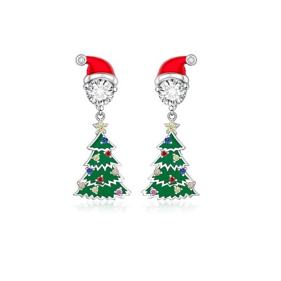クロスボーダー新しいクリスマス雰囲気クリエイティブパーソナライズされたイヤリング shein AliExpress クリスマスクリエイティブイヤリング|undefined
