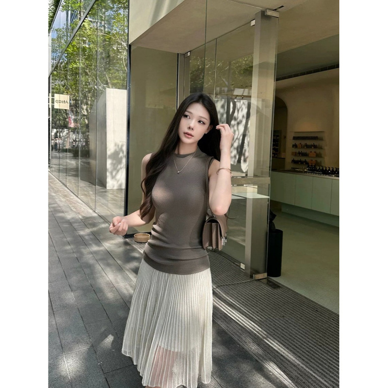5Werkwn Black Label High-Quality Private Label Vest 1Oo Ultra-Fine Yangzi Yarn Knitted Half-Turtleneck Vest 5Werkwn Black Label High-Quality Private Label Vest 1Oo Ultra-Fine Yangzi Yarn Knitted Half-Turtleneck Vest