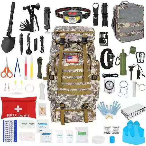 Capacious waterproof camouflage backpack