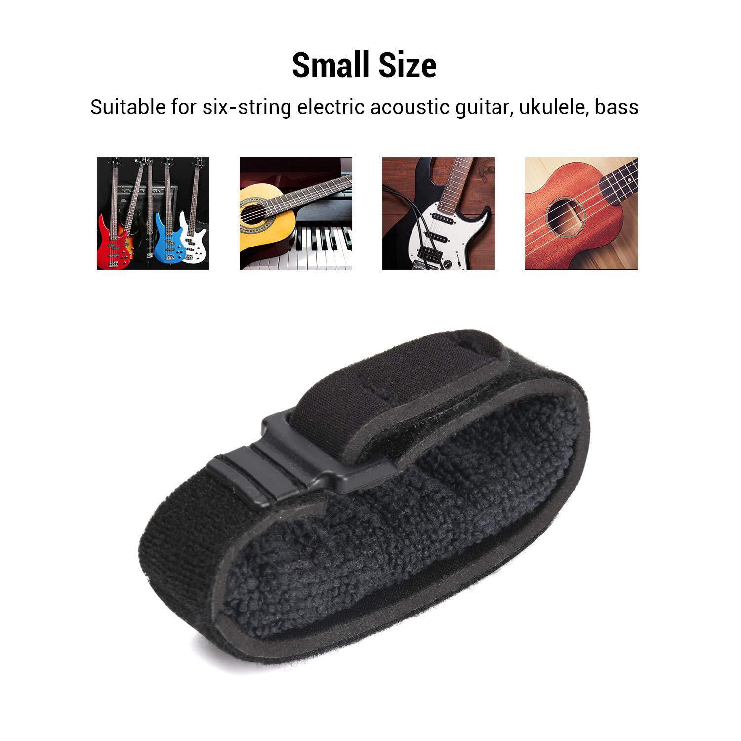 Ventas de la fábrica banda de sonido de haz de guitarra eliminar el ruido Ukulele bass stop Banda de Sonido folk guitarra eléctrica de sonido tapada Banda