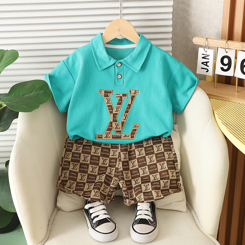 子供半袖セット夏男の子服女の子tシャツ赤ちゃん夏服服2025新しい子供服ファッション|undefined