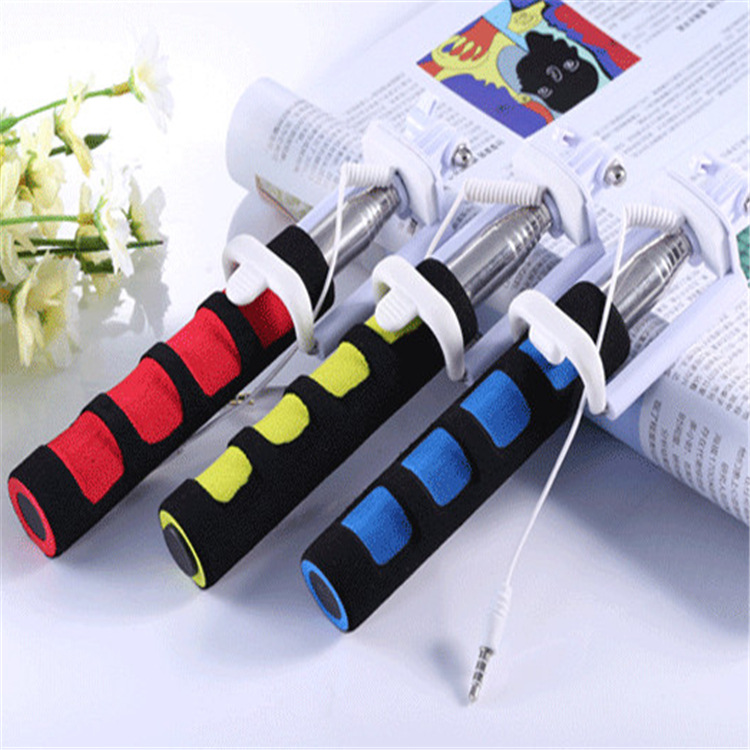 波浪形nbr自行车自拍杆护手把套 彩色倒角EVA葫芦手柄海绵把套