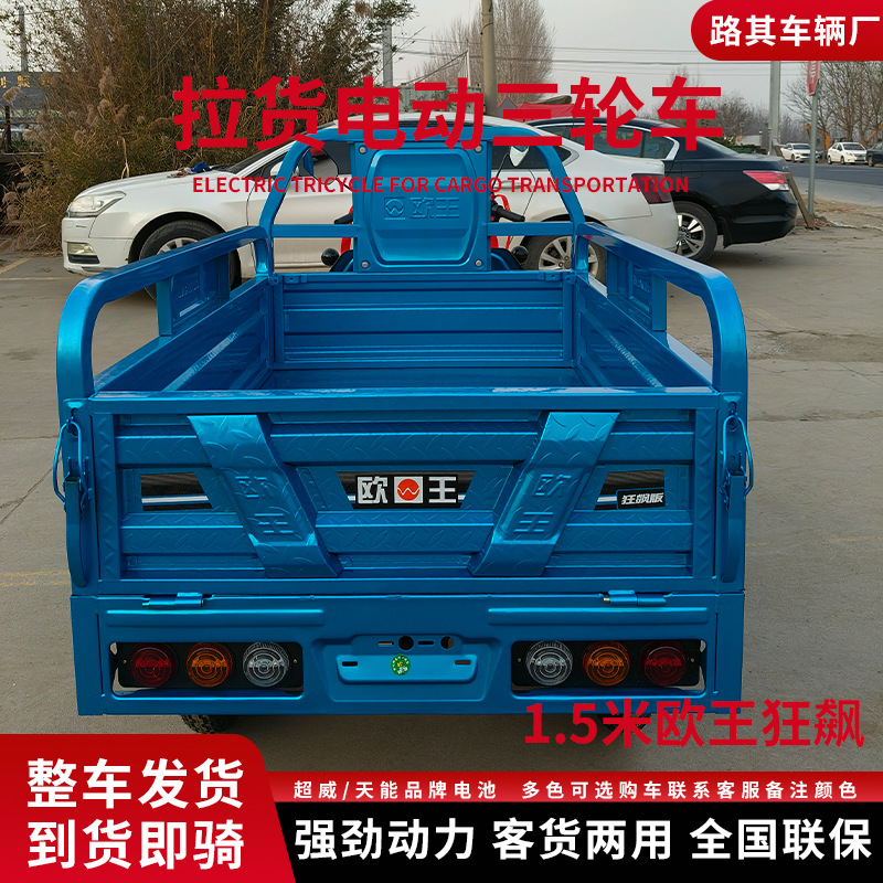 Triciclo eléctrico 1 viaje conveniente Sanbangzi fábrica de transporte sanitario al por mayor con tolva de carga eléctrica triciclo