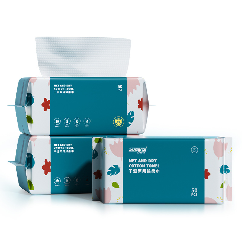 Toalla de cara extra gruesa desechable algodón húmedo y seco algodón cómodo toalla suave salón de belleza maquillaje removedor toalla de cara al por mayor