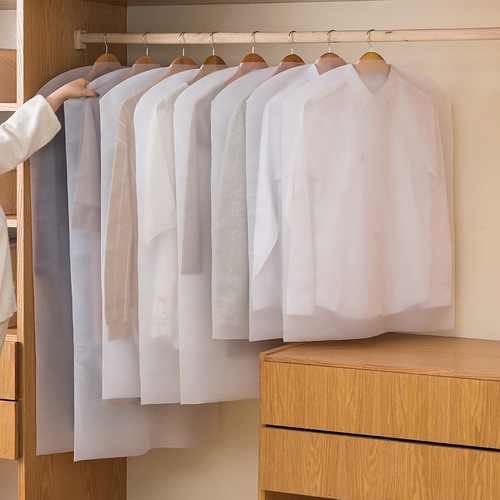 Modern minimalist extra-large clothing dust cover PEVA transparent home hanger-style suit dust bag clothing storage