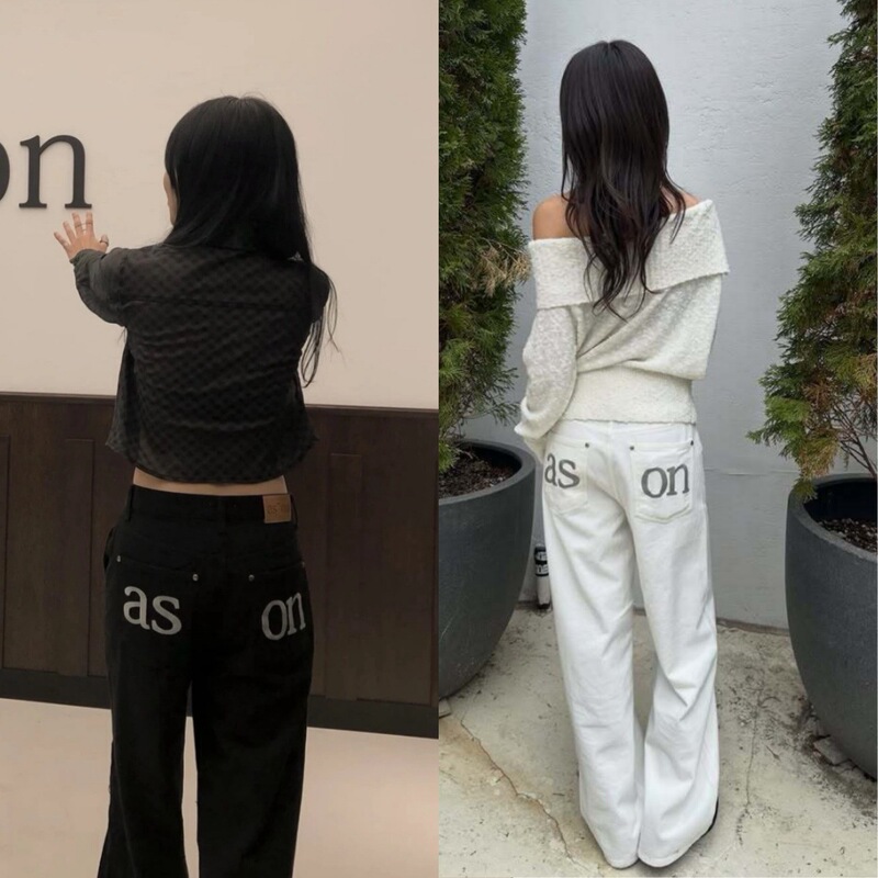 Ason Korean Niche Brand Casual Korean-Style Pocket Letter Logo Embroidered Casual Pants Ason Korean Niche Brand Casual Korean-Style Pocket Letter Logo Embroidered Casual Pants