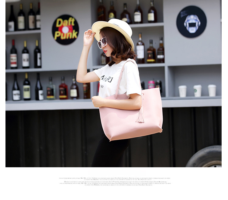 nueva bolsa de borla de moda coreana bandolera bolso de gran capacidadpicture2