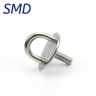Wholesale 304 stainless steel door buckle round lifting ring with screw fixing clasp Marine yacht accessories M5M6M8