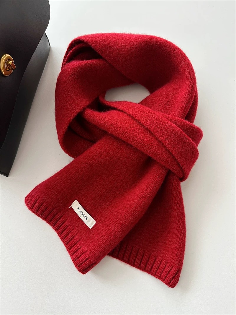 High quality pure wool-new year red