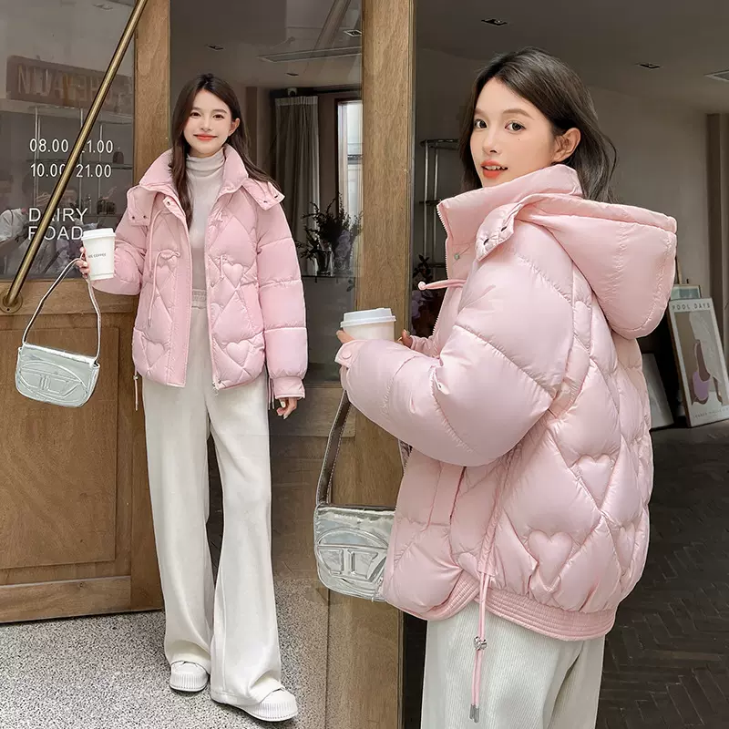 棉服女2024冬季厚外套新款小个子短款羽绒棉袄新中式国风盘扣棉衣
