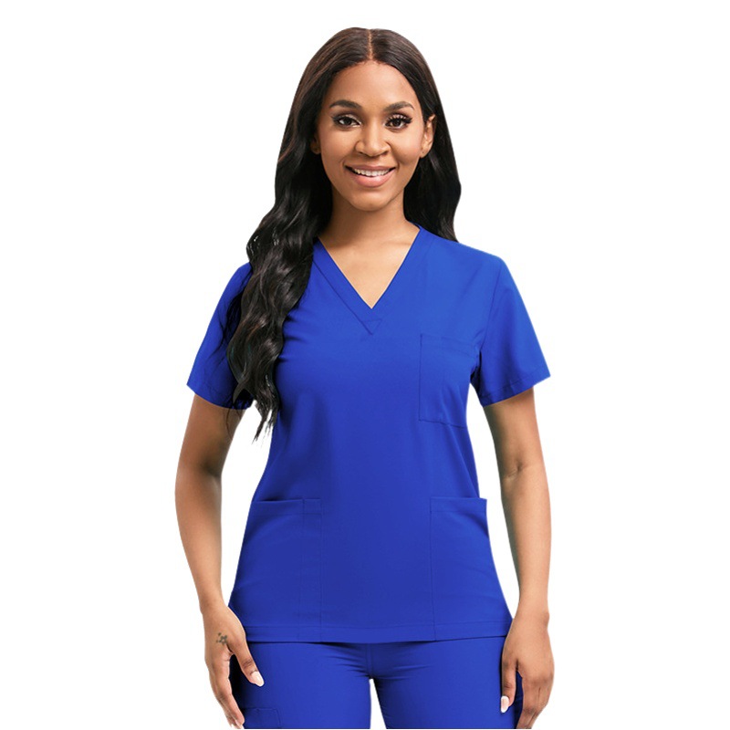 niaahinn Nurses' Clothing Jogging suit V-neck Casual Wash Clothes Hospital Pet Clinic Beauty Salon Work Clothes