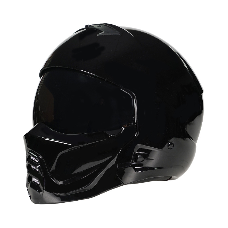 Certificación 3C casco de motocicleta retro casco completo locomotora eléctrica hombre y mujer invierno cuatro estaciones casco escorpión combinación de medio casco