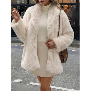 P 35843 Lapel Fur Coat ���IƤ���¿羳���uͨ���Q