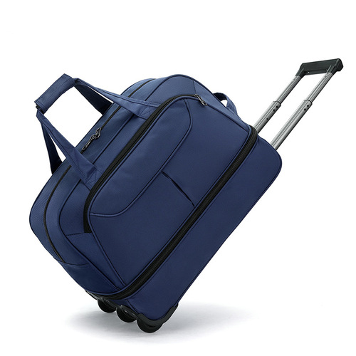 Cross-border wholesale travel trolley bag Oxford cloth tug bag men and women boarding bag luggage bag expandable large capacity bag