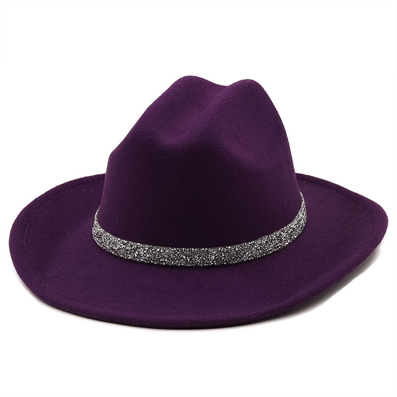 111g Weight Housewarming, Anniversary, Business, Wedding, Outdoor, Beach, Birthday, Festival, Shopping Occasion Polyester Material Solid Color Pattern Unisex Gender Basic Style Royal Blue, Grey, White, Pink, Purple, Red, Green, Blue, Camel, Yellow, Black Color Winter New Black Diamond Chain Woolen Hat Wholesale Nihaojewelry 11