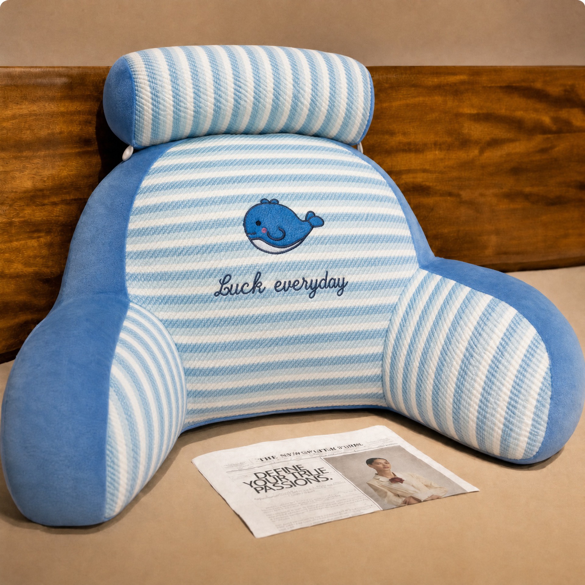 Almohada de cama al por mayor Ice Doudou Almohadilla de respaldo grande Cojín de cabecera Almohada de paquete suave Sofá para dormir