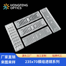 泓丰2835/3030连体透镜户外LED投光灯隧道灯透镜模组偏光路灯透镜