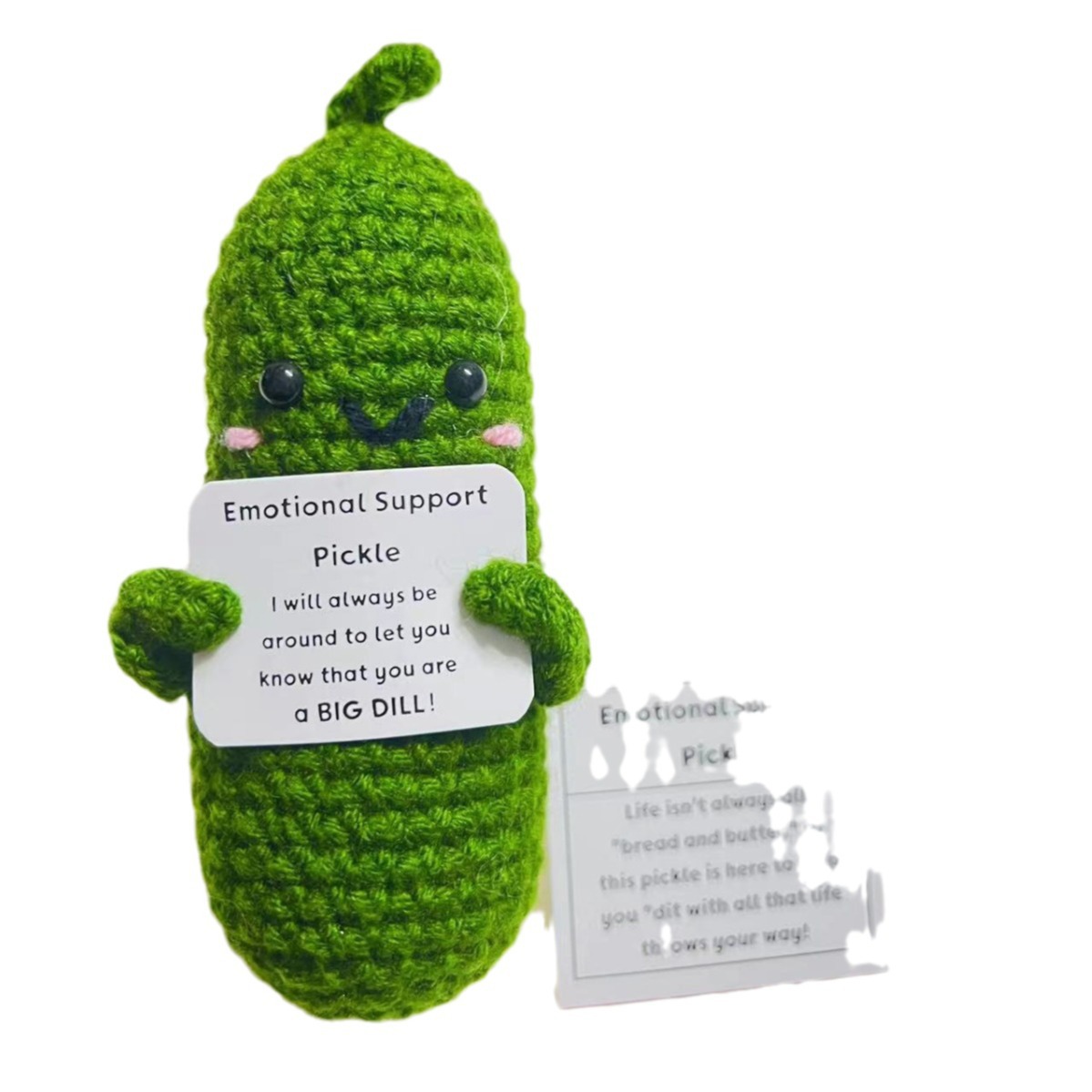 Amazon transfronterizo tejido a mano energía positiva Papa expresión bolsa emoción tarjeta vegetal muñeca coche decoración pequeña