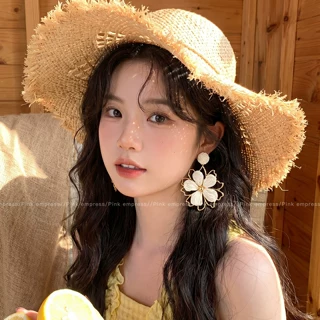 法式气质花朵耳环女2026新款耳坠度假高级感耳钉拍照洋气时尚耳饰