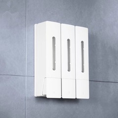 新品400ml壁掛け穴なし手動押しソープディスペンサー手洗いシャンプーホテルホテルソープディスペンサー