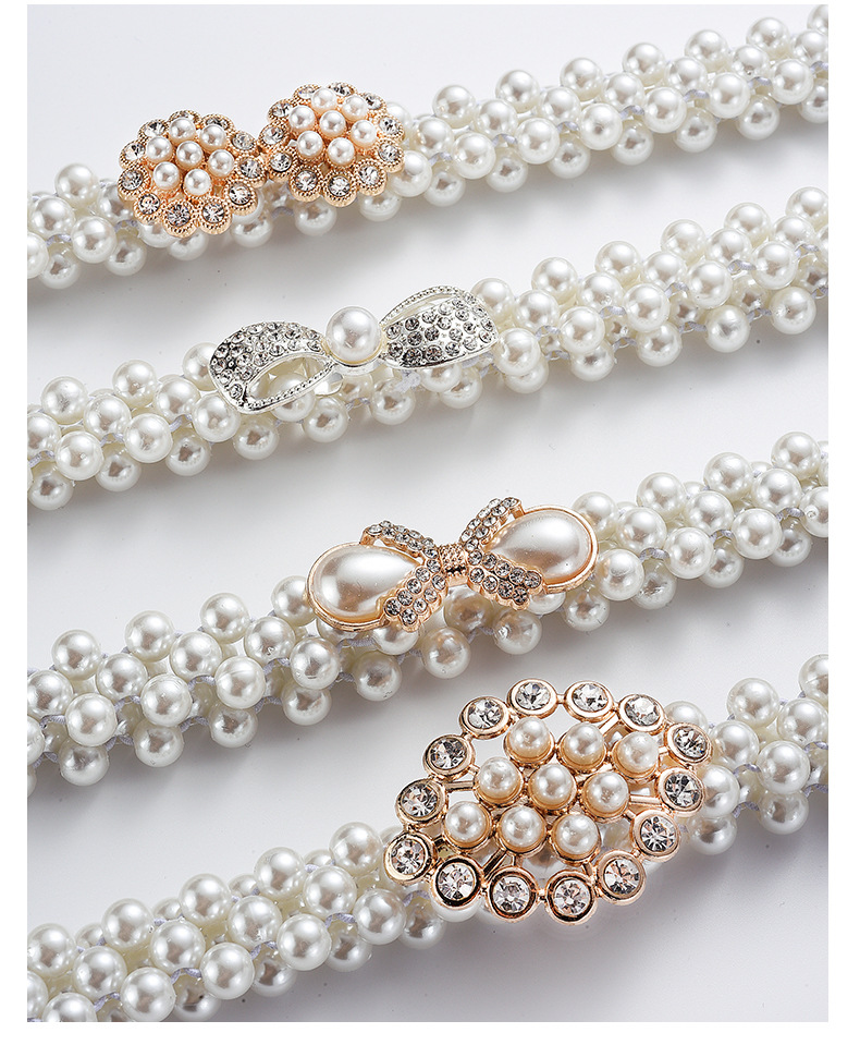 50g Weight Waist Chain Classification 1 Piece Quantity Holiday, Daily Occasion Imitation Pearl Material Round Pattern Women's Gender Elegant Style Elegant Round Imitation Pearl Women's Chain Belts