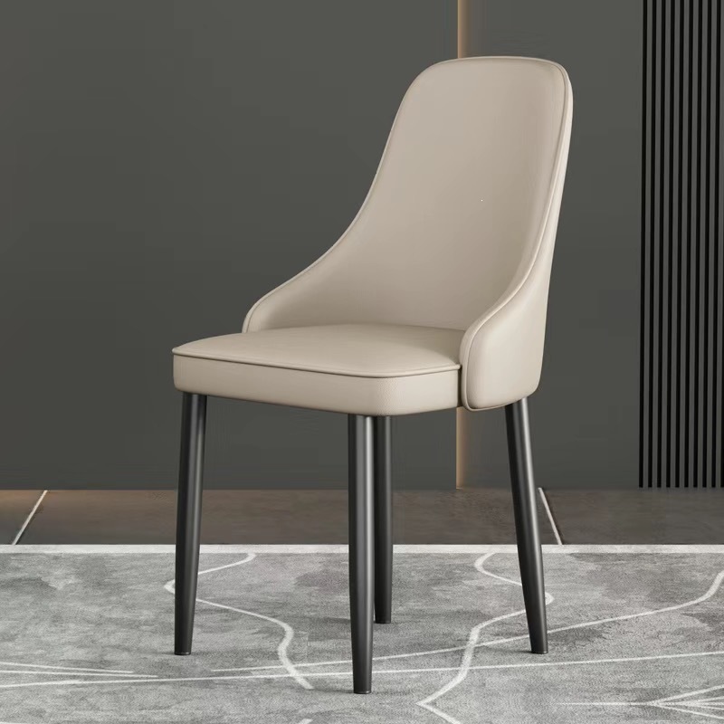 Silla de comedor doméstica moderna silla de comedor simple silla de respaldo silla de mesa de comedor de estilo pequeño silla de hotel de lujo nórdica silla de ocio sen