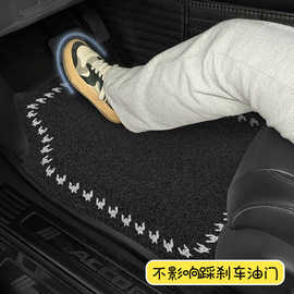 汽车脚垫丝圈通用单片主驾驶防脏地毯装饰车内车垫后排脚踏垫通用