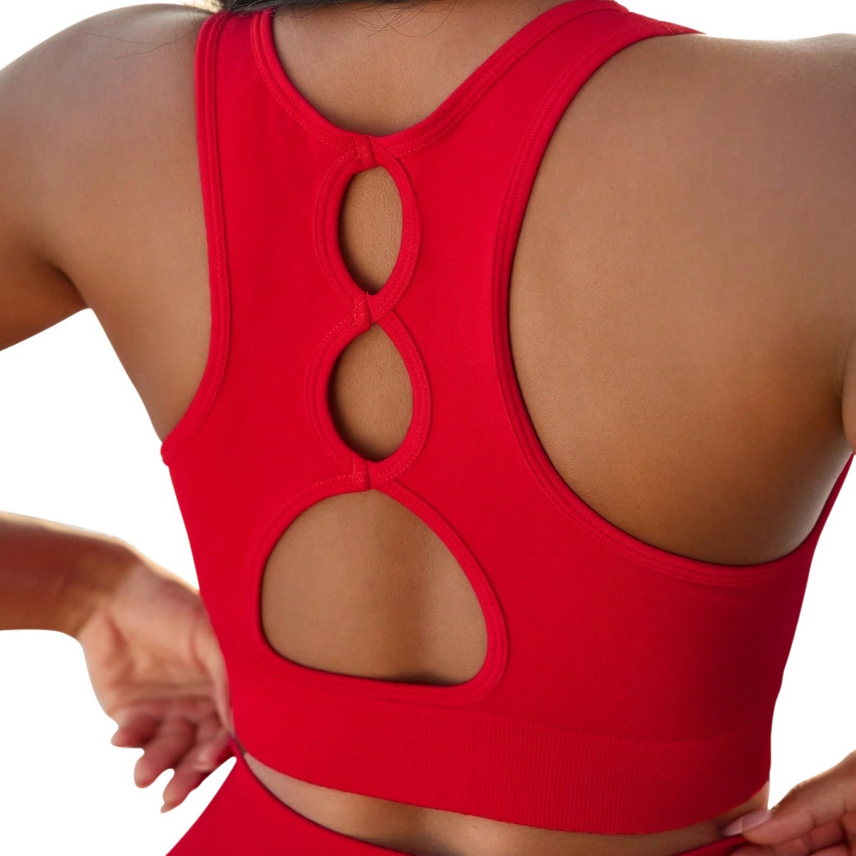 Nuevo verano sin mangas apretado sexy sujetador hueco cintura alta cadera elevación transpirable alta elástica fitness pantalones cortos de dos piezas conjunto