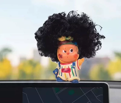 Car ornaments Car Dashboard Decoration Screen - afro-magician