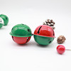 Apple, two-color small bell, decorations, gift box, keychain with accessories, 4cm, handmade, pet