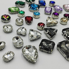 Rhinestone handmade DIY hole shoe decorative buckle diamond glued hidden buckle garden shoe accessories crystal buckle