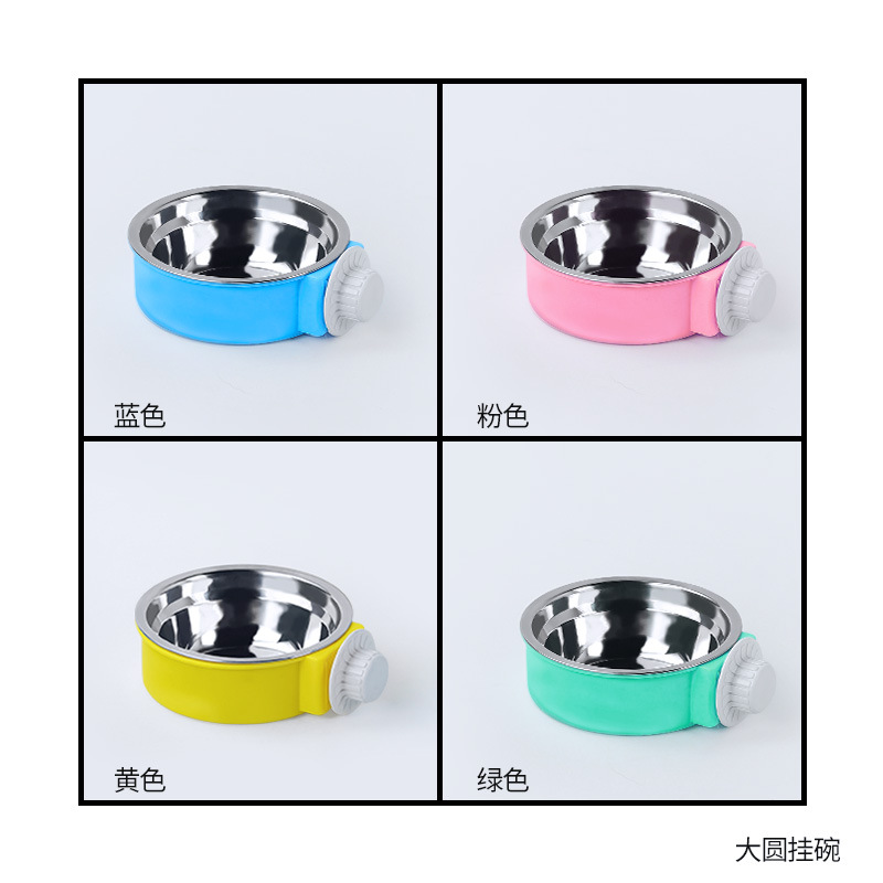 해외직구 강아지 고양이 밥그릇 자동급식기 //  (저렴한) 원형 대형 박스 120 - 파란색
