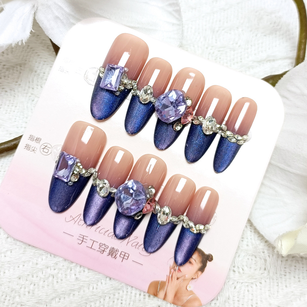 10 piezas decodificadas de fototerapia manual para usar uñas parche de uñas simple sensación de alta calidad caja de almacenamiento de uñas image 10