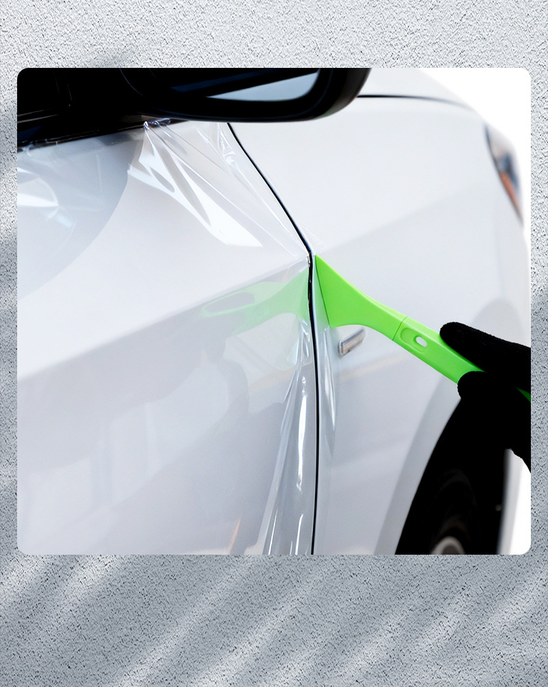 Cool Nice Car Film Application Tool Dual-Purpose Rubber Scraper Glass Film Small Triangle Side Window Edge Scraper Car Window Small Scraper