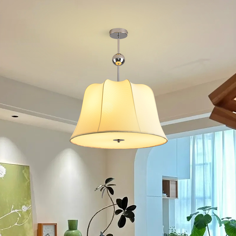 Sili estilo dormitorio tela araña japonés nórdico cama y desayuno Sala estudio techo mediados-antiguo estilo crema sala de estar lámpara principal