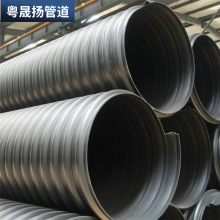 HDPE高密度聚乙烯B型增强缠绕管市政排雨污水井筒管 pe波纹克拉管
