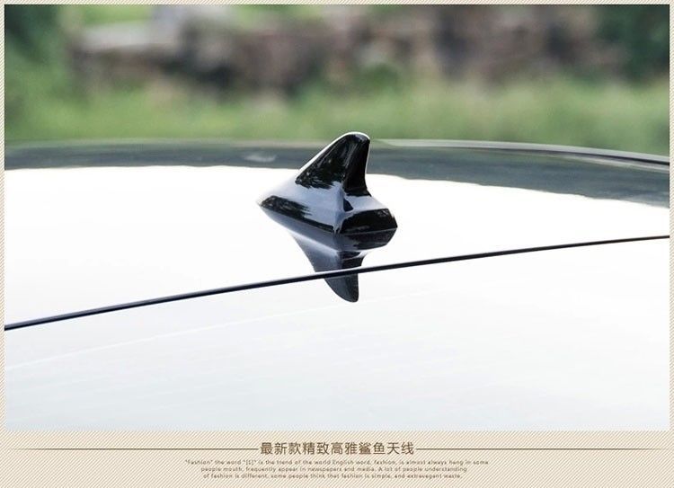 Cross-Border Factory Direct Sales car roof shark fin decorative antenna modified tail shark fin universal punch-free