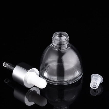 15ml botella de goteo cónico botella de vidrio 30ml botella de aceite esencial Pagoda transparente