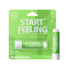 START FEELING跨境单孔鼻通清凉油棒开车鼻吸薄荷防瞌睡晕车工厂
