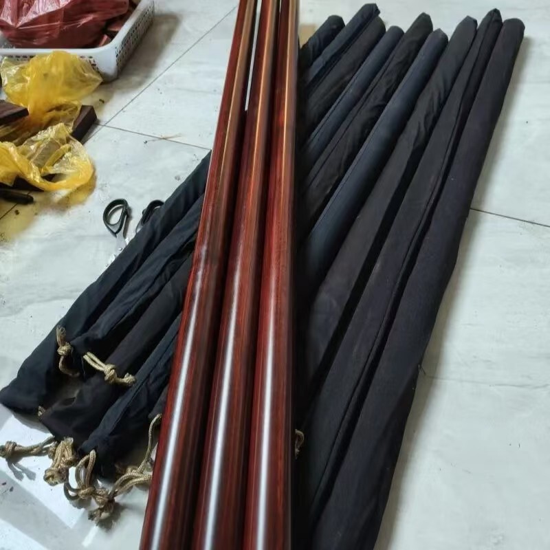 小叶紫檀圆棒擀面杖健身武术棍 太极棍防身把玩棍瑜伽棍花棍老料|undefined