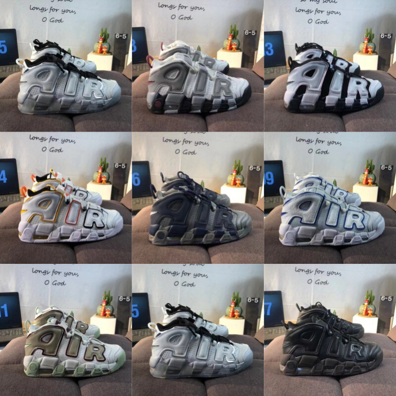 Nike Official Pippen Big Air Men's Basketball Shoes Full-Length Air Cushion Trendy Height-Increasing Women's Shoes Pure Original Running Shoes