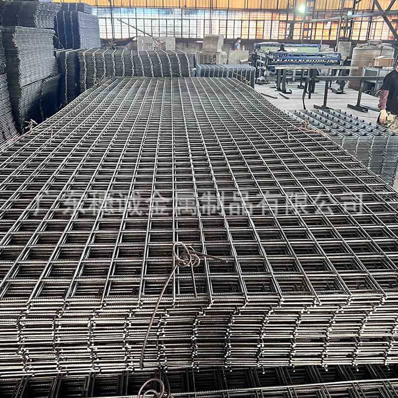 工厂直销钢筋网片建筑网片地暖网片CRB550焊接双向螺纹铁丝网格片