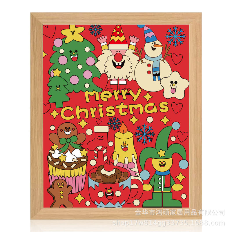 Christmas Lighted Photo Frame Wooden Decorative Picture Frame Bedroom Living Room Wall Decoration Light Picture Frame Manufacturer Custom Wholesale Christmas Lighted Photo Frame Wooden Decorative Picture Frame Bedroom Living Room Wall Decoration Light Picture Frame Manufacturer Custom Wholesale