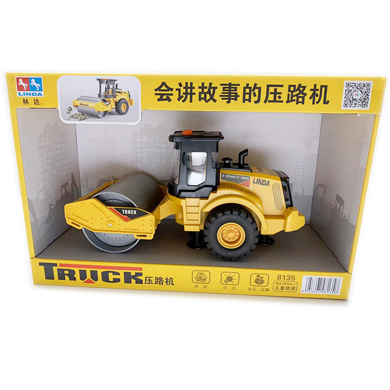 Linda historia contando la inercia del coche de juguete de los niños ingeniería de la música coche de bomberos policía coche mezclador camión vehículo todoterreno al por mayor